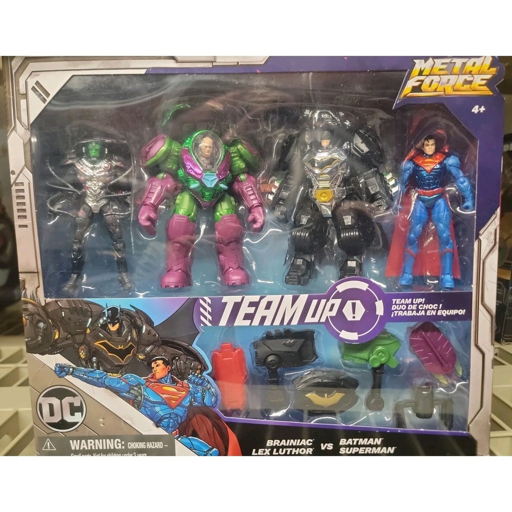DC Comics, Metal Force Team Up Brainiac and Lex Luthor vs Batman  Superman  New!